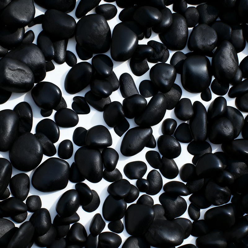 Ebon-Black Polished Pebbles
