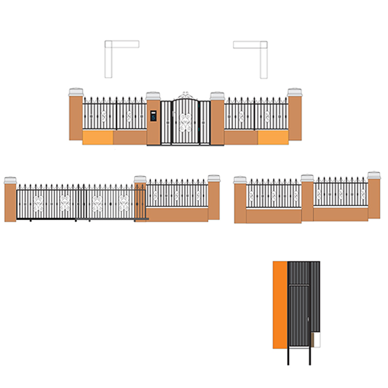 Simple French Style Fence Set
